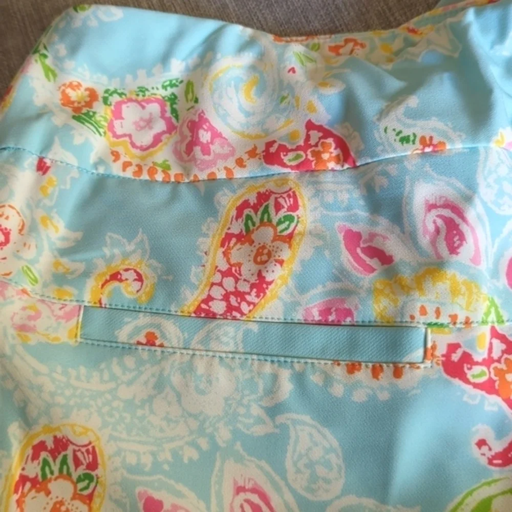 Ikbul UPF 50+ Sharon Seafoam Paisley Floral Golf Outdoors Ankle Pants NWT 4 - Picture 12 of 16